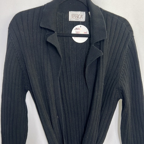 Jessica Robe Sweater with Tie Up and Ribbed Texture - Picture 8 of 8